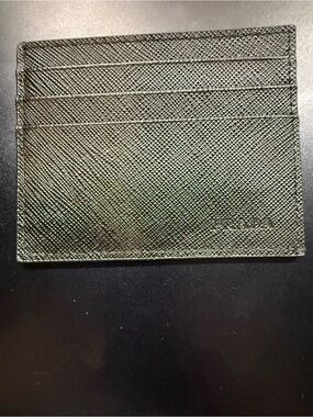 Prada Black Saffiano Leather Card Holder
